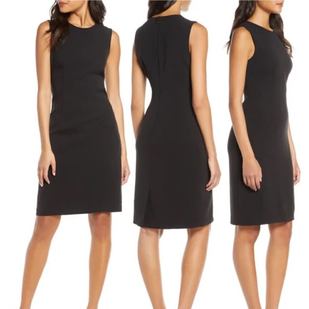 NEW Harper Rose Size 14 Sleeveless Sheath Career Classic Dress in Black NWT